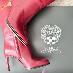 Brand New: Vince Camuto Over-the-Knee Heeled Leather Boots (Wide Calf)